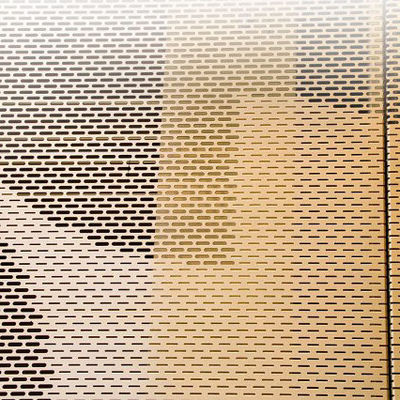 Beli 1.5mm - 3mm Perforated Aluminium Dekorasi Panel Tembok Ketahanan Kimia online manufacture