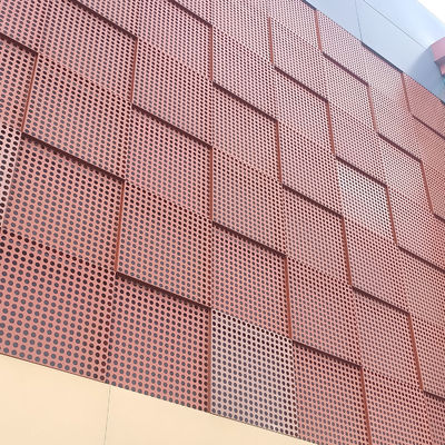 Beli Lembar aluminium tahan cuaca dengan perforasi khusus untuk dekorasi dinding eksterior online manufacture