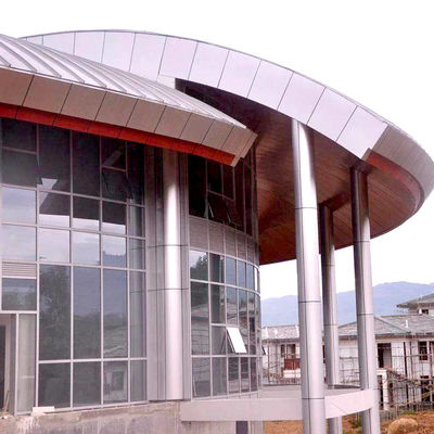 Beli 2.5mm atau 3mm Panel Aluminium Cladding Disesuaikan untuk Membuat Bangunan Ecovillages atau Canopy online manufacture