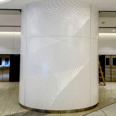 Beli Panel Lapisan Aluminium Curved Semi-Circular untuk Envelope dan Dekorasi Tiang Bangunan online manufacture