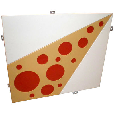 Panel Aluminium Anodized / Powder Coated Disesuaikan Berbagai Warna Untuk Dekorasi Bangunan