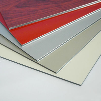 Panel Komposit Aluminium 3mm - 6mm ACP Untuk Pengepakan Dinding Bangunan / Dekorasi