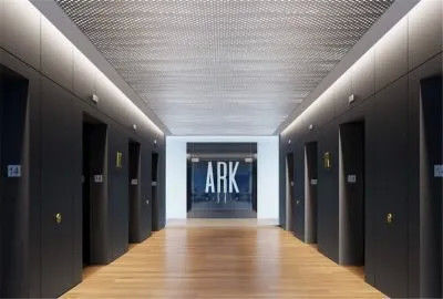 Gedung Kantor Aluminium Veneer Curtain Wall Kekuatan Tinggi Dan Ringan