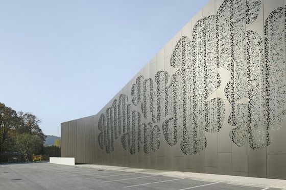 Ukiran Desain Dekoratif Penggoresan Bahan Bangunan Panel Aluminium Tirai Tembok Panel Logam