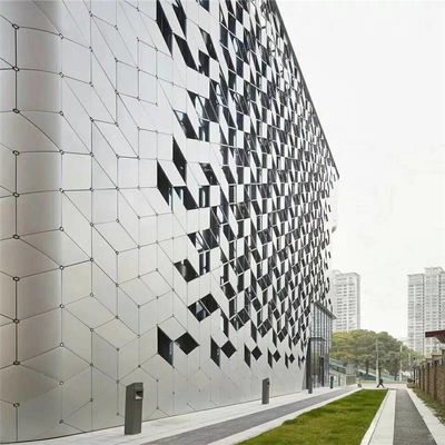 Desain Baru Kayu Tampak Panel Dinding Aluminium