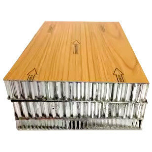 Panel Honeycomb Aluminium warna kayu untuk pengurangan kebisingan
