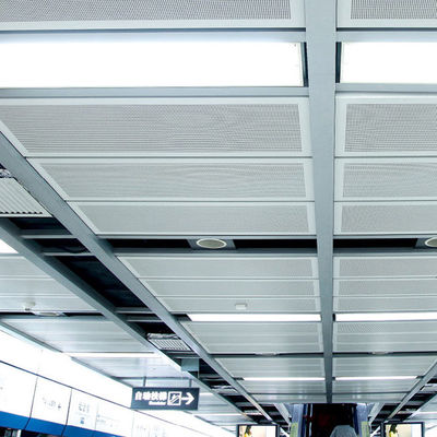 0.5mm Untuk 4.0mm Perforated Metal Sheet Aluminium Panel Untuk Suspension Ceiling atau Curtain Wall Dekorasi