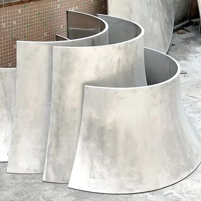 Panel aluminium melengkung ganda dengan desain estetika yang elegan untuk dekorasi bangunan