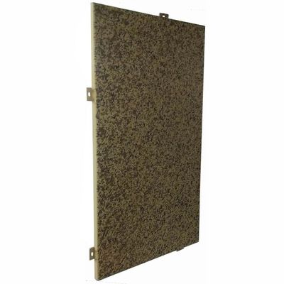 Panel dinding aluminium eksterior dan interior dengan warna batu untuk dekorasi bangunan
